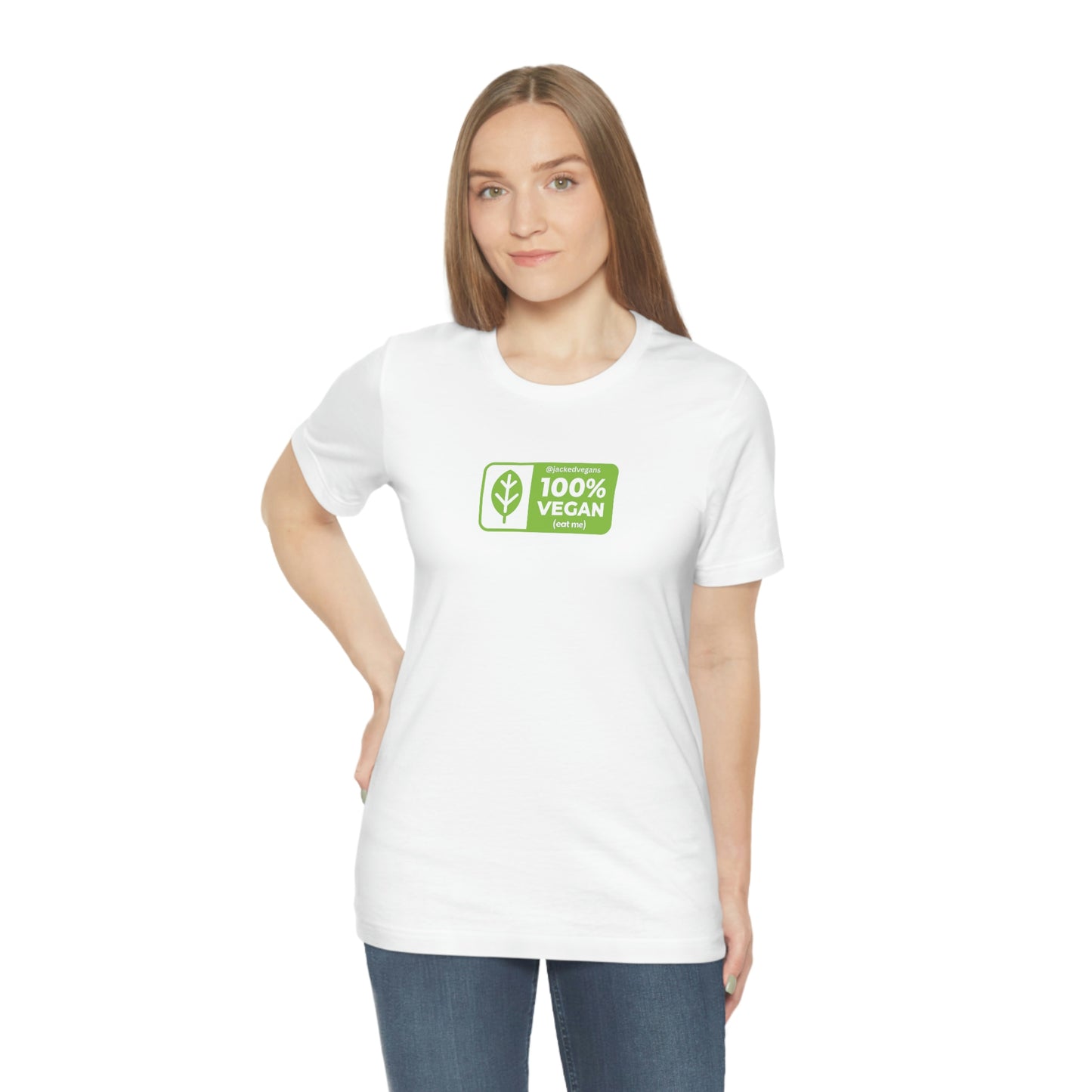 100% Vegan Eat Me Unisex Jersey Short Sleeve Tee