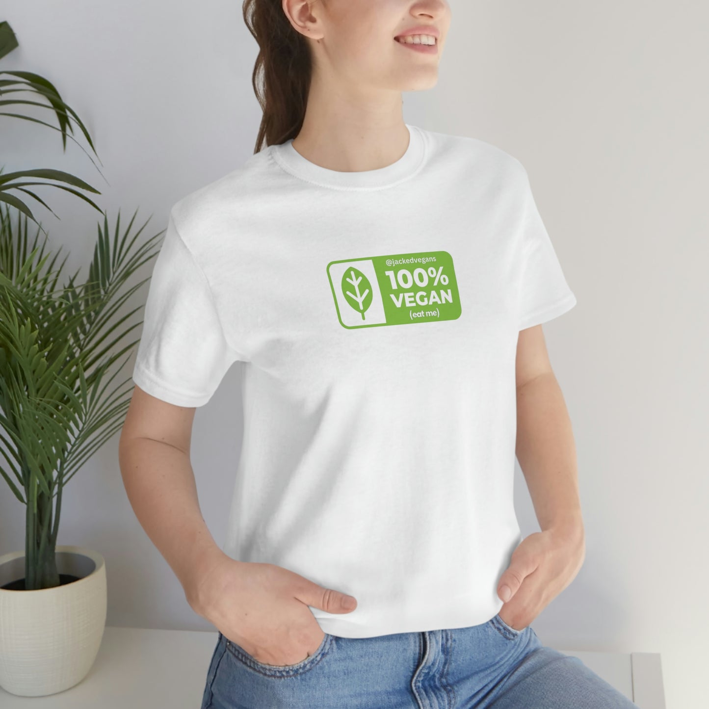 100% Vegan Eat Me Unisex Jersey Short Sleeve Tee