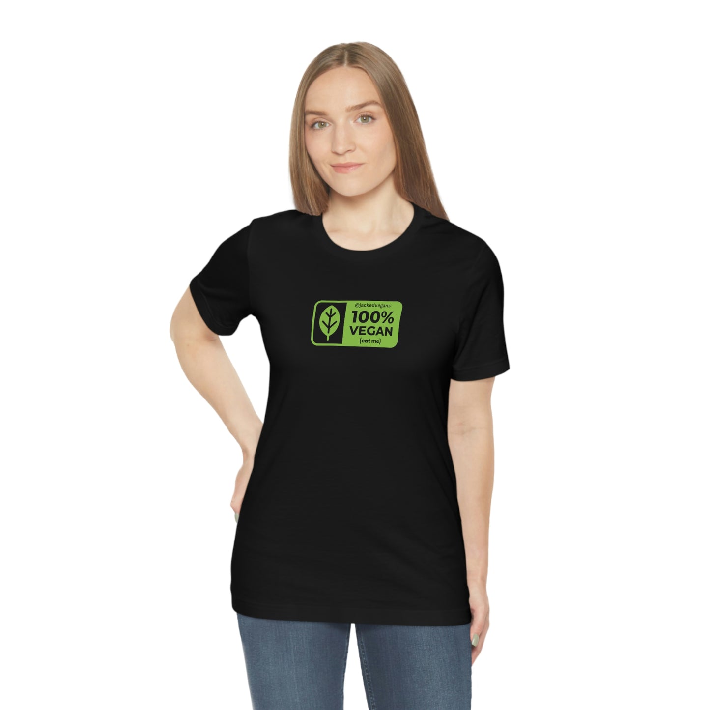 100% Vegan Eat Me Unisex Jersey Short Sleeve Tee