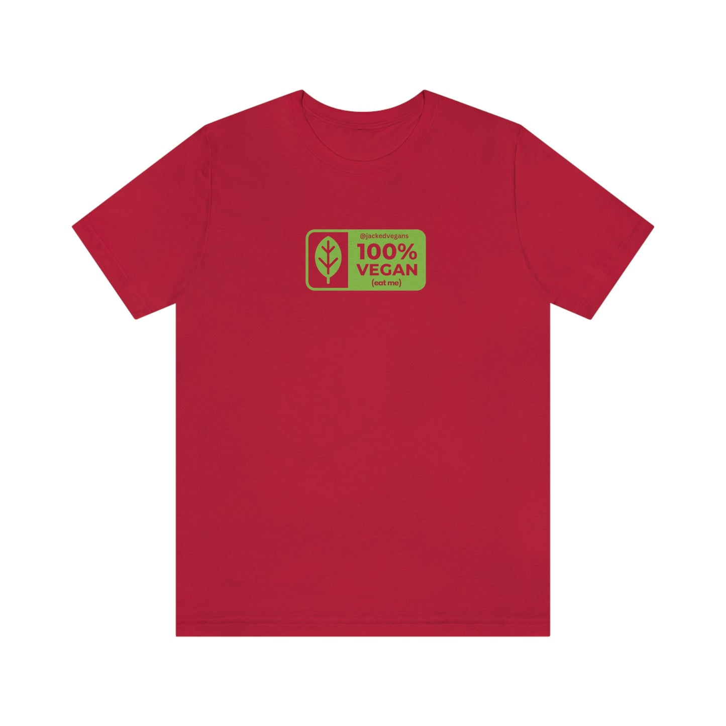 100% Vegan Eat Me Unisex Jersey Short Sleeve Tee