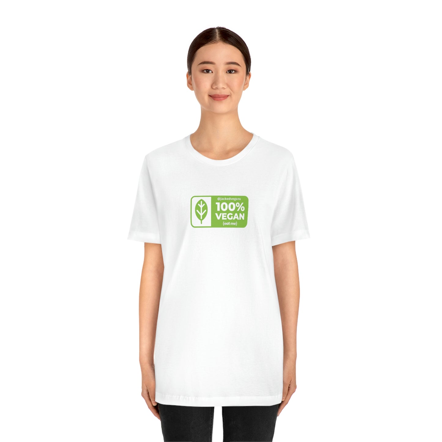 100% Vegan Eat Me Unisex Jersey Short Sleeve Tee