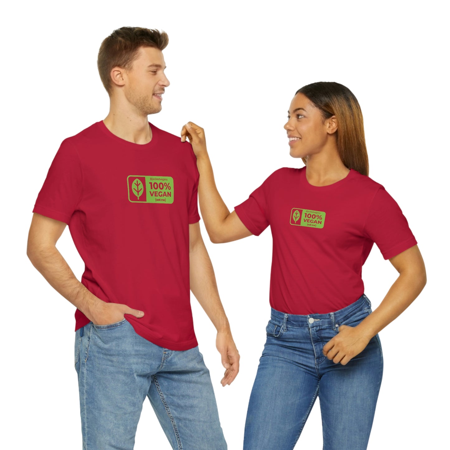 100% Vegan Eat Me Unisex Jersey Short Sleeve Tee