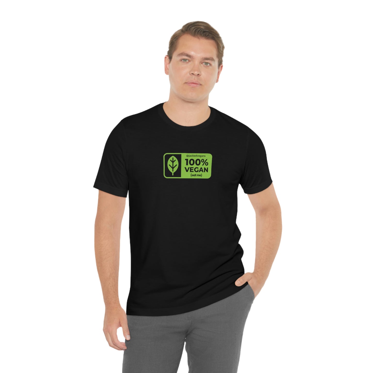 100% Vegan Eat Me Unisex Jersey Short Sleeve Tee