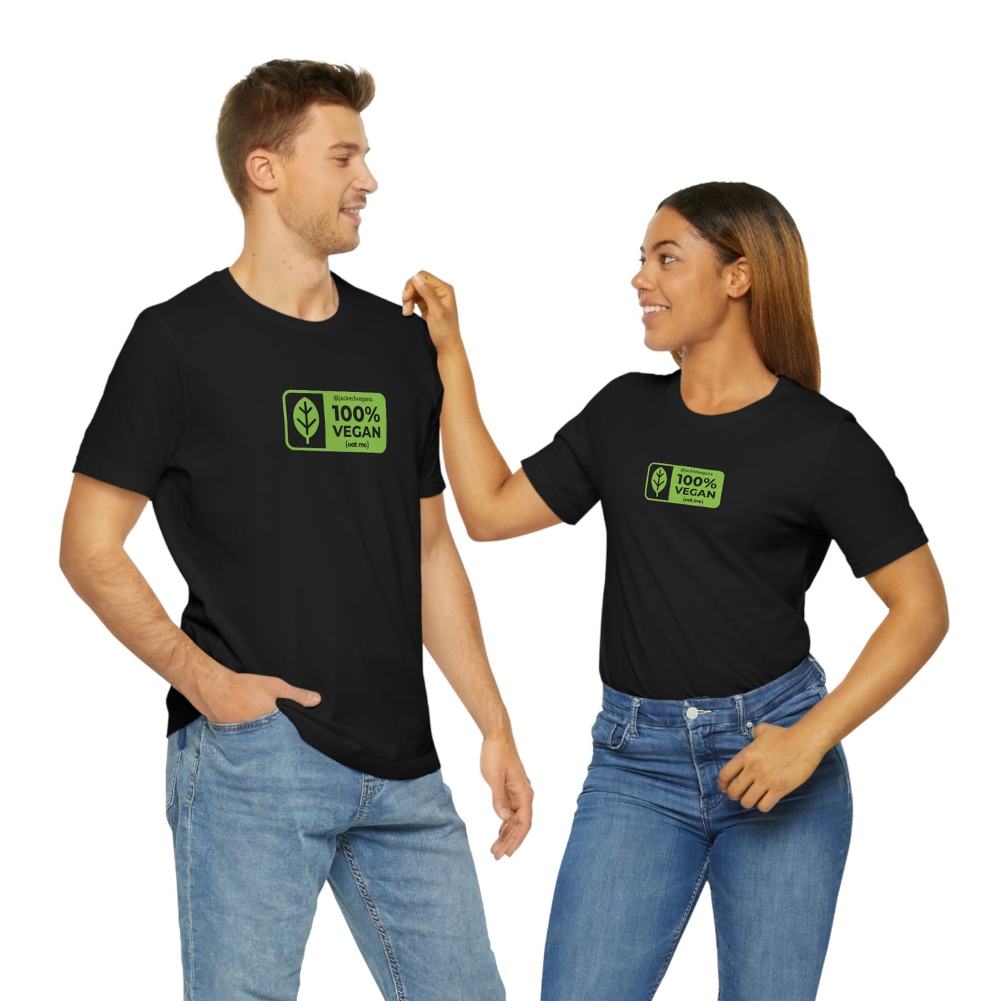 100% Vegan Eat Me Unisex Jersey Short Sleeve Tee