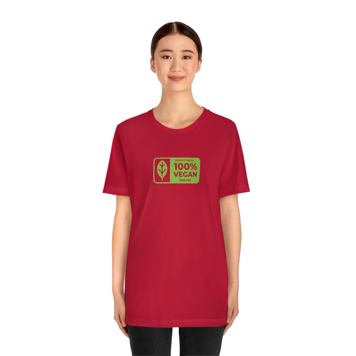 100% Vegan Eat Me Unisex Jersey Short Sleeve Tee