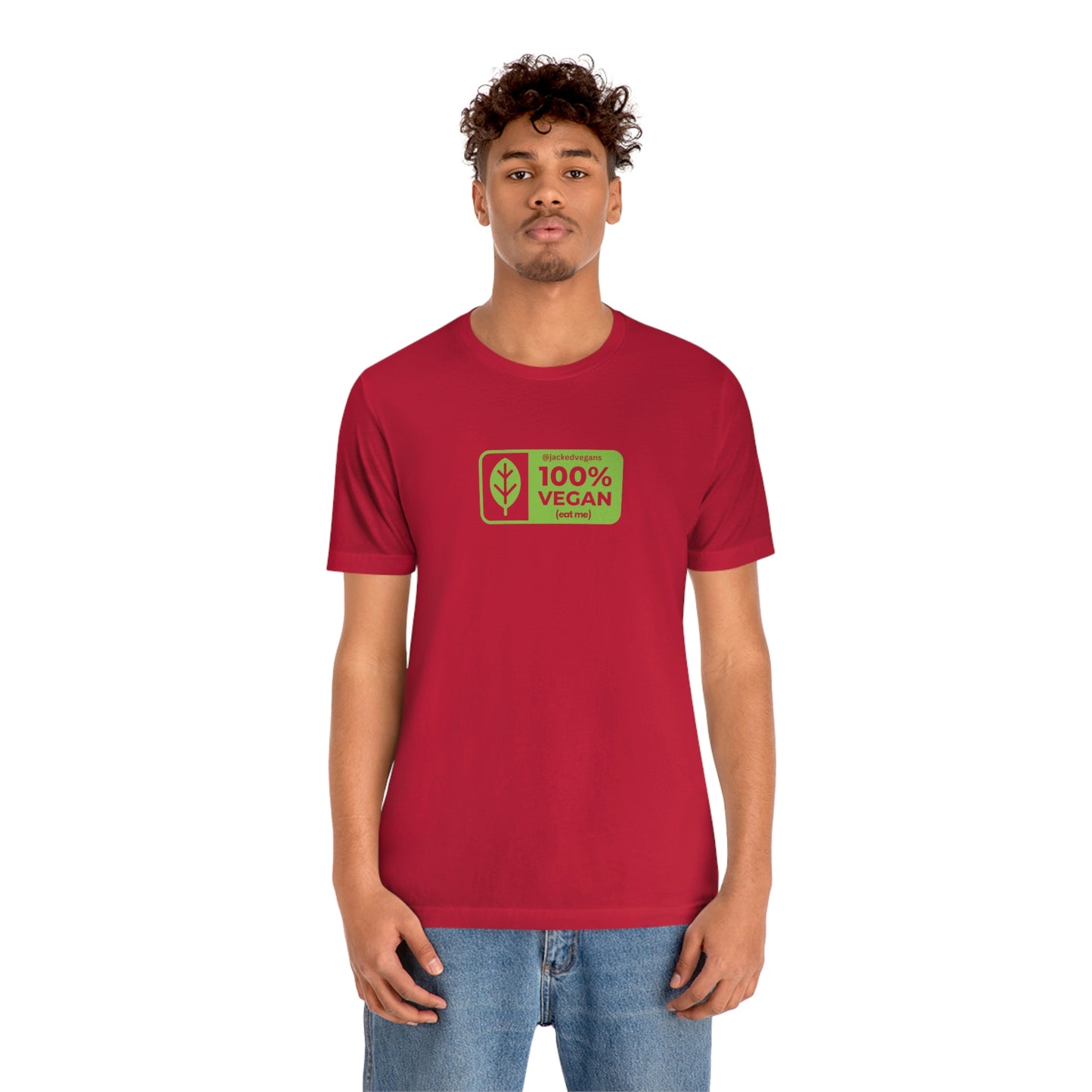 100% Vegan Eat Me Unisex Jersey Short Sleeve Tee