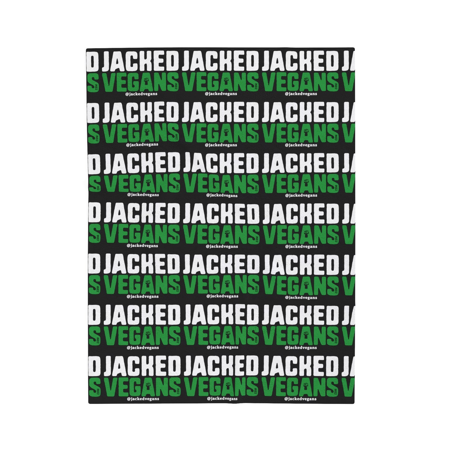 Jacked Vegans Velveteen Plush Blanket