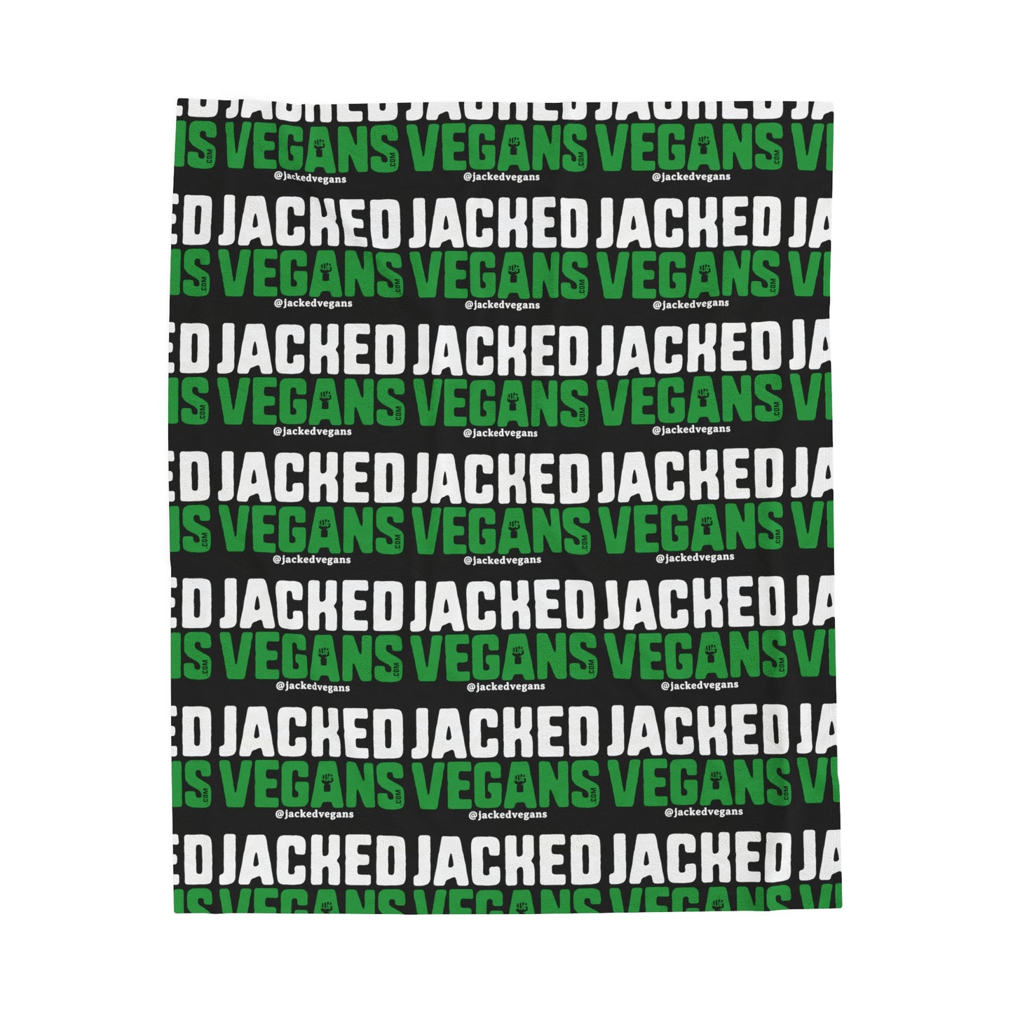 Jacked Vegans Velveteen Plush Blanket