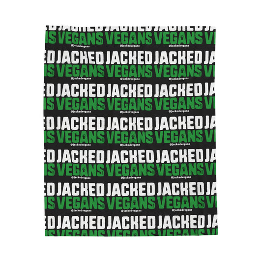 Jacked Vegans Velveteen Plush Blanket