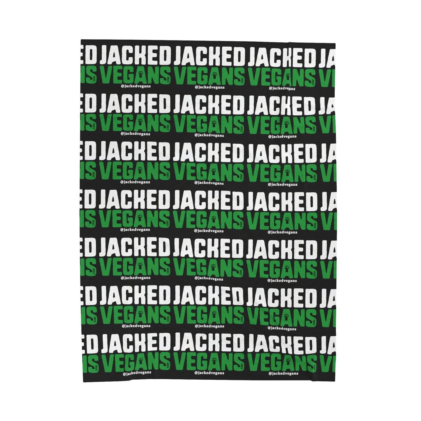Jacked Vegans Velveteen Plush Blanket