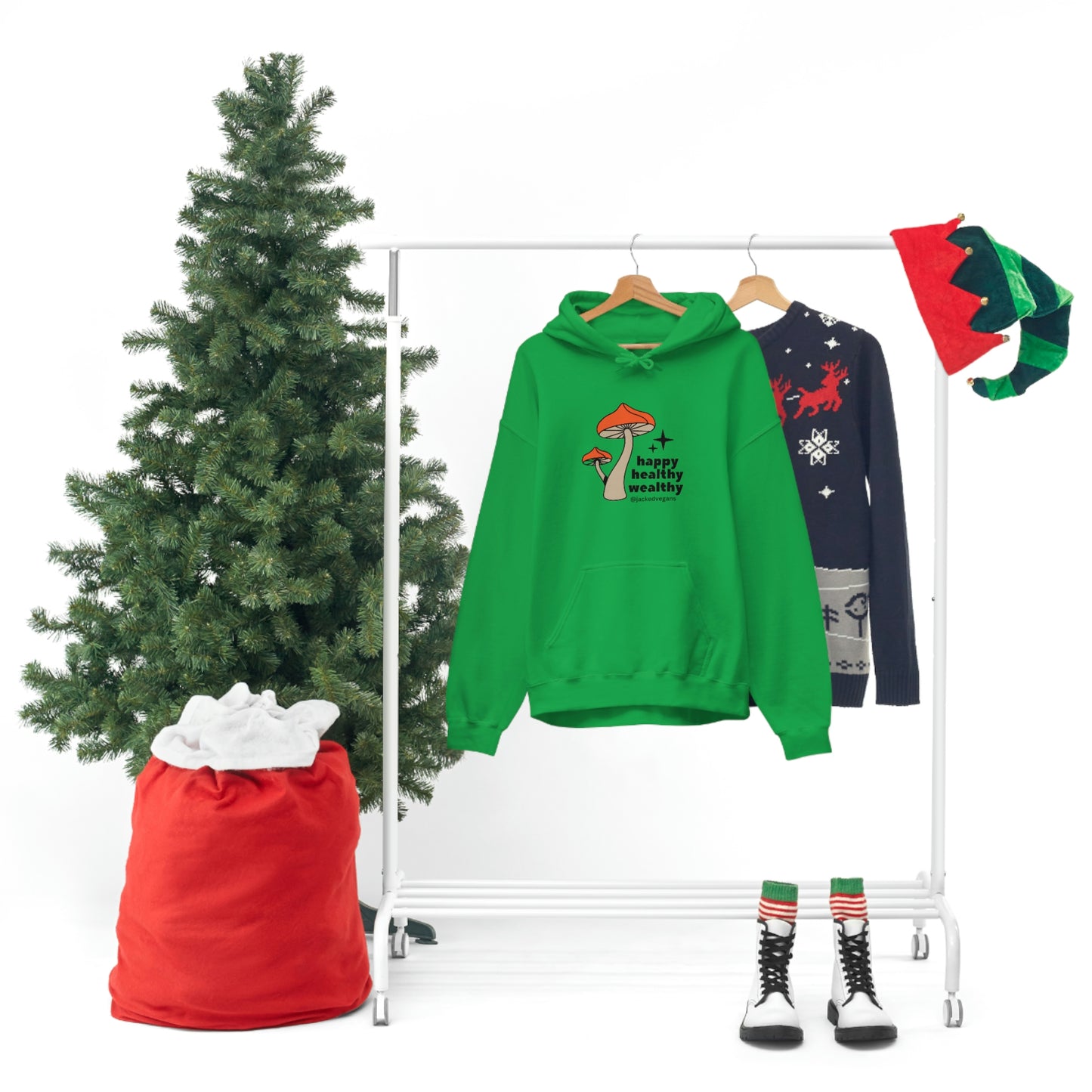 Happy Healthy Wealthy Unisex Heavy Blend™ Hoodie