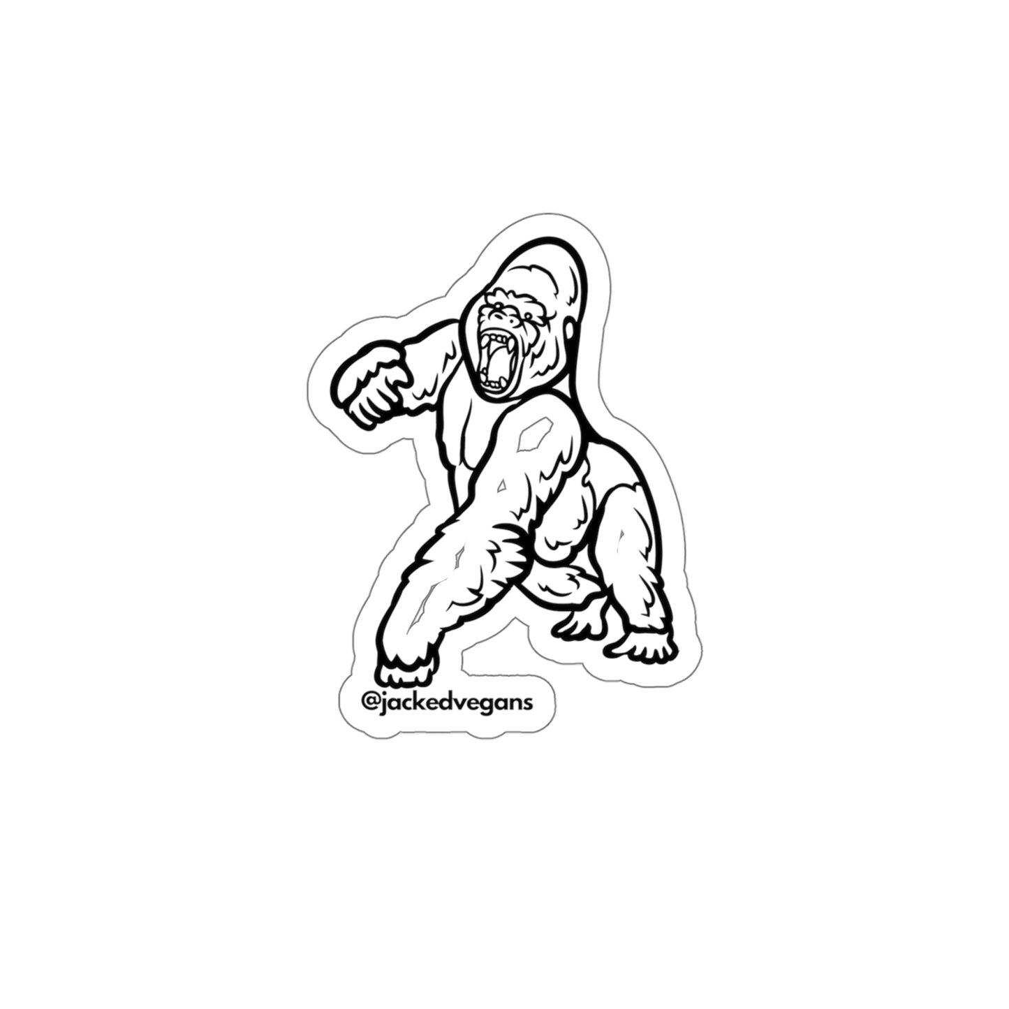 Gorilla Die-Cut Stickers