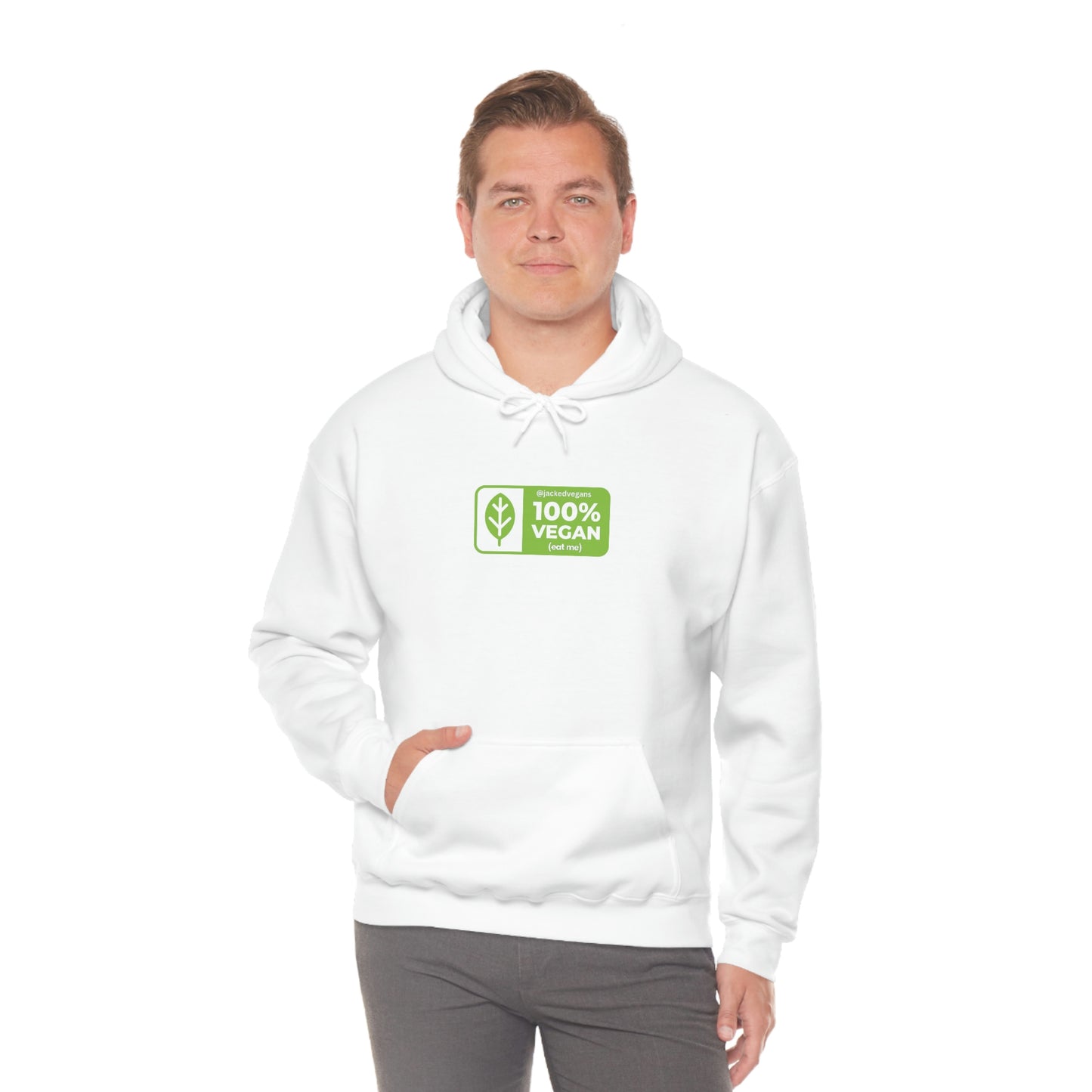 100% Vegan Eat Me Unisex Heavy Blend™ Hoodie