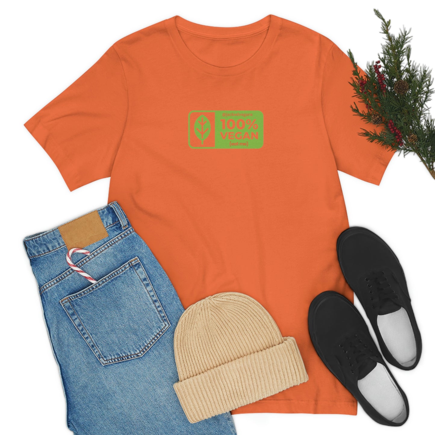 100% Vegan Eat Me Unisex Jersey Short Sleeve Tee