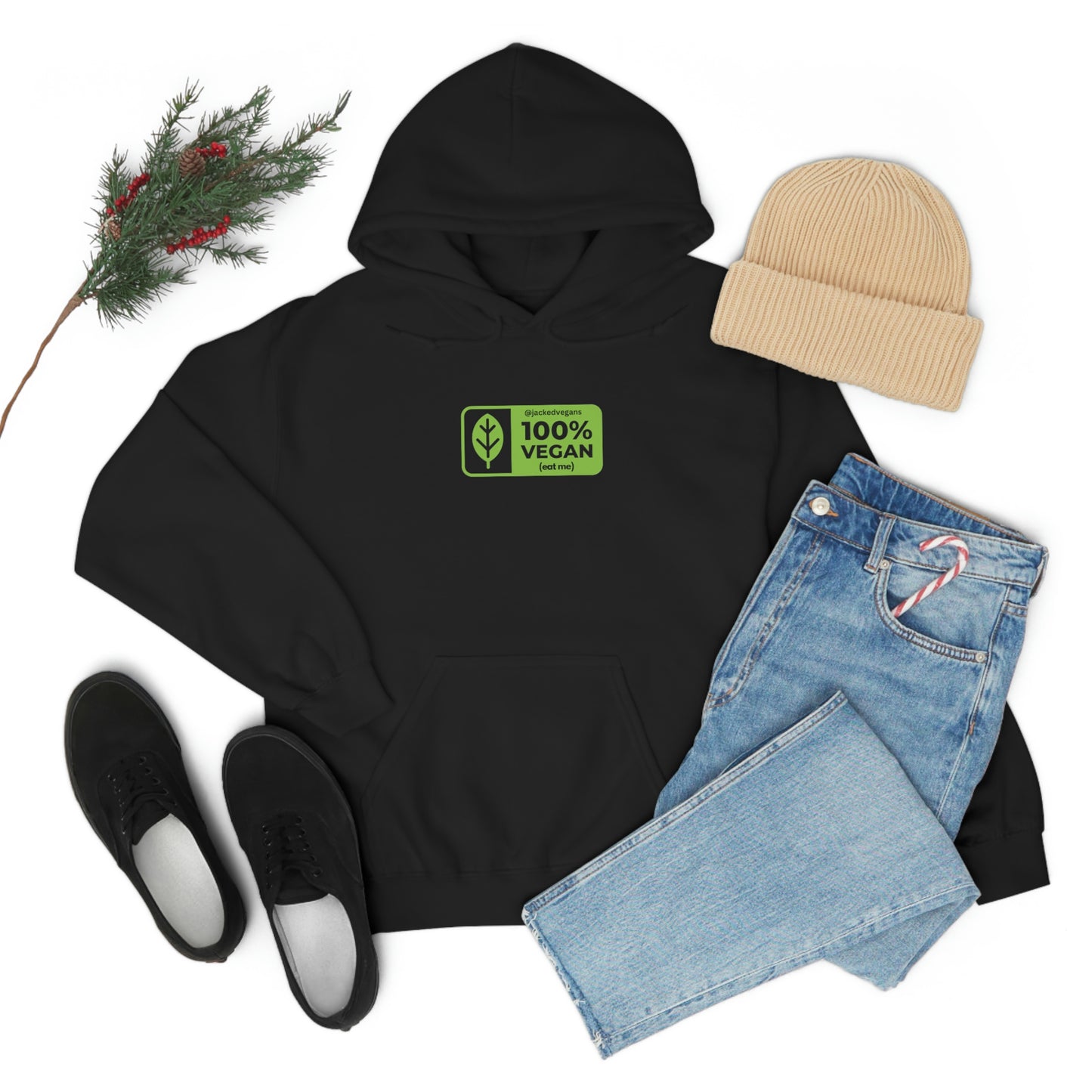 100% Vegan Eat Me Unisex Heavy Blend™ Hoodie