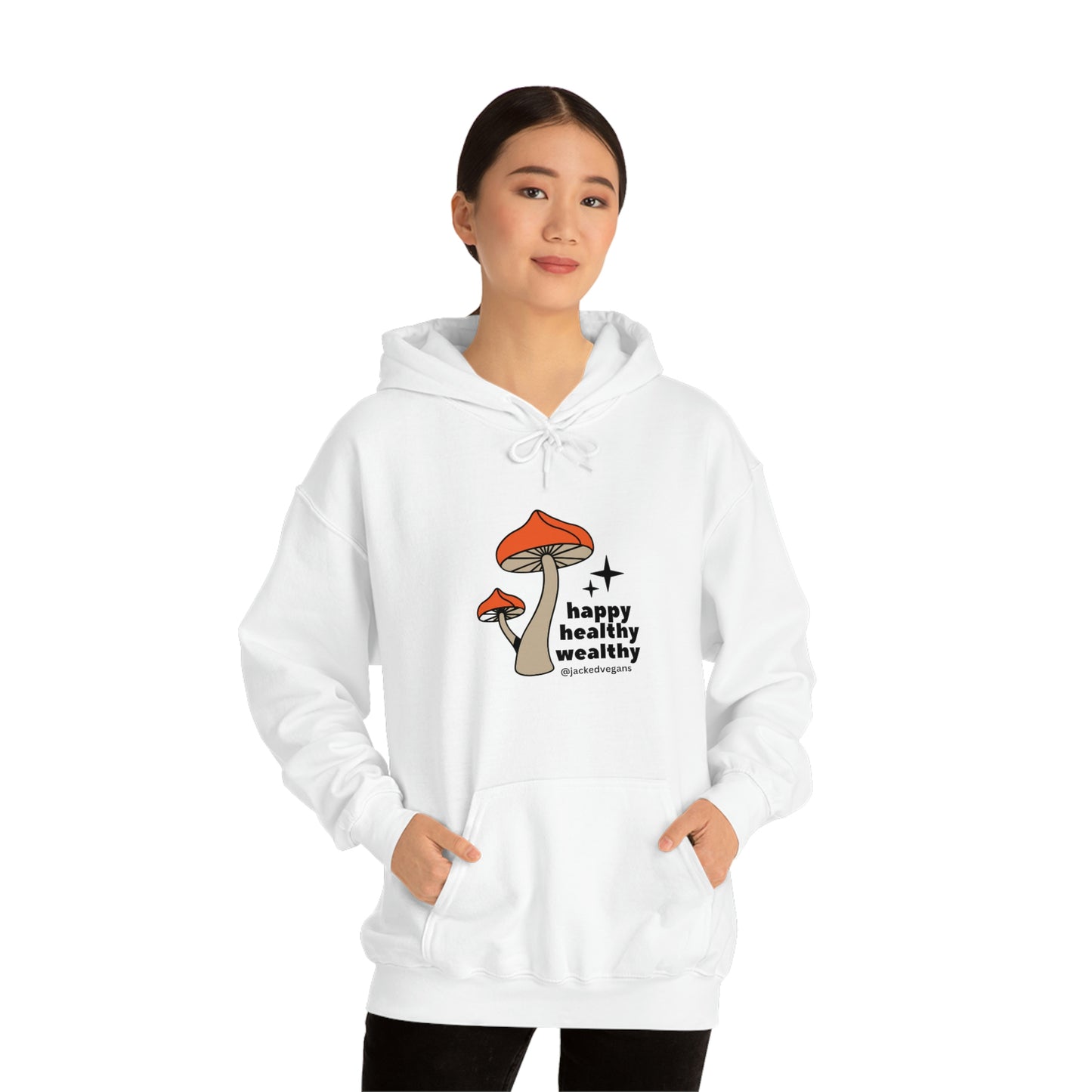 Happy Healthy Wealthy Unisex Heavy Blend™ Hoodie