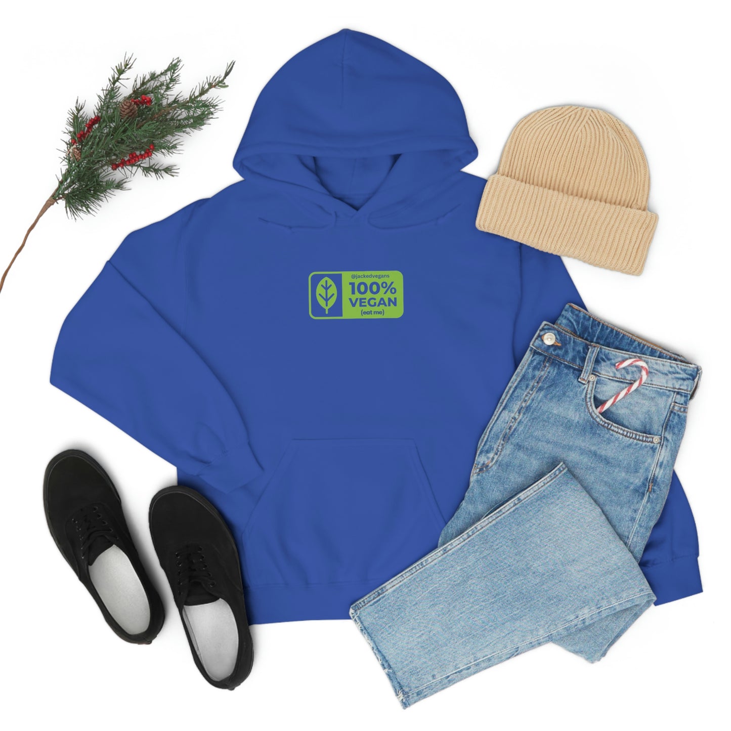 100% Vegan Eat Me Unisex Heavy Blend™ Hoodie