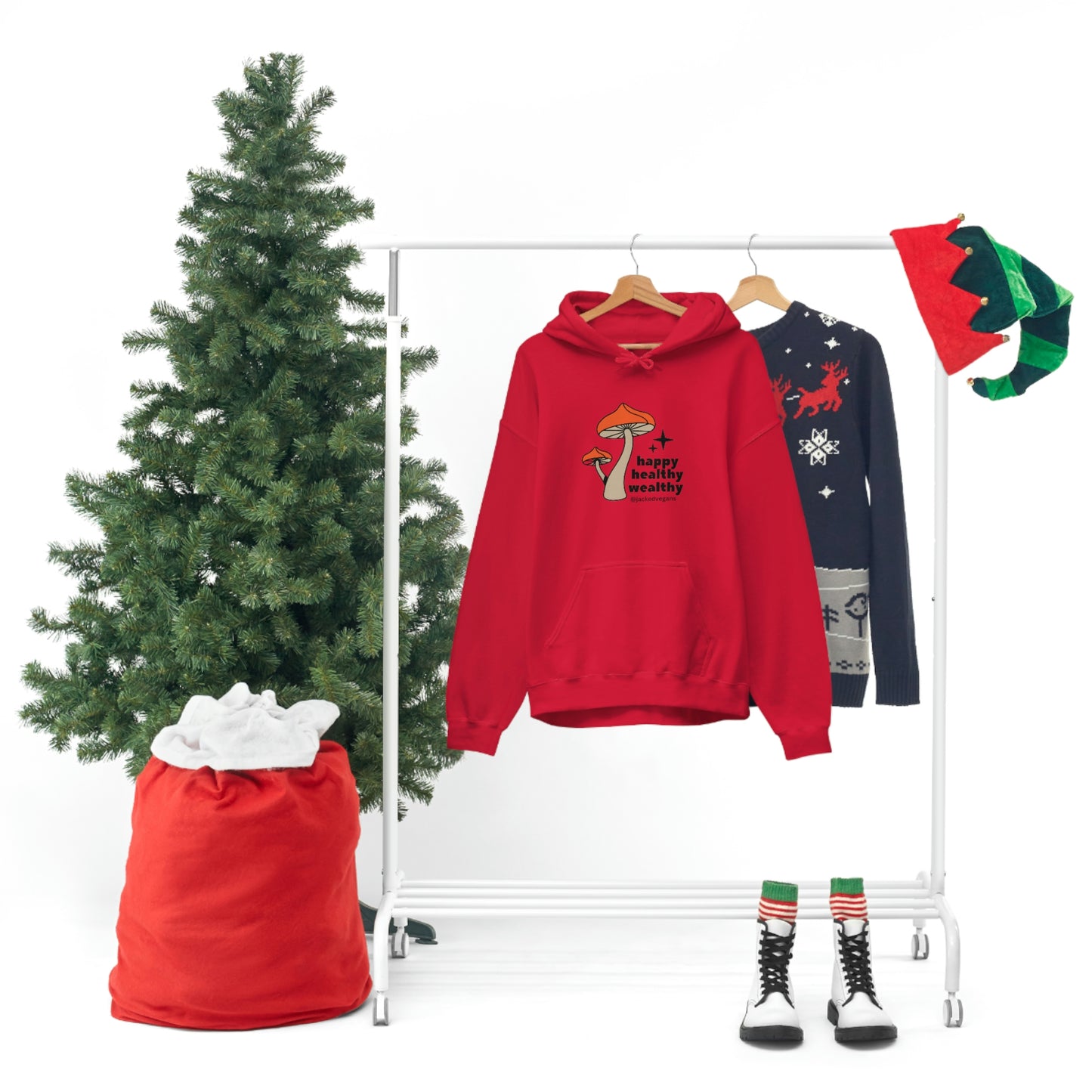 Happy Healthy Wealthy Unisex Heavy Blend™ Hoodie