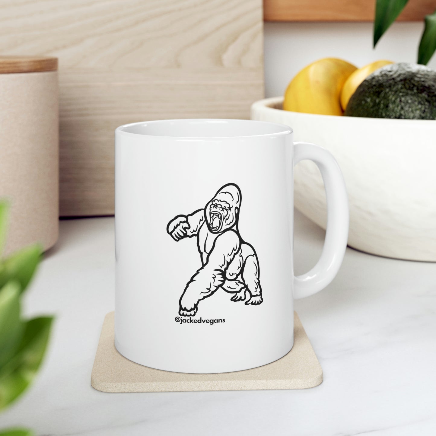 Gorilla Ceramic Mug 11oz