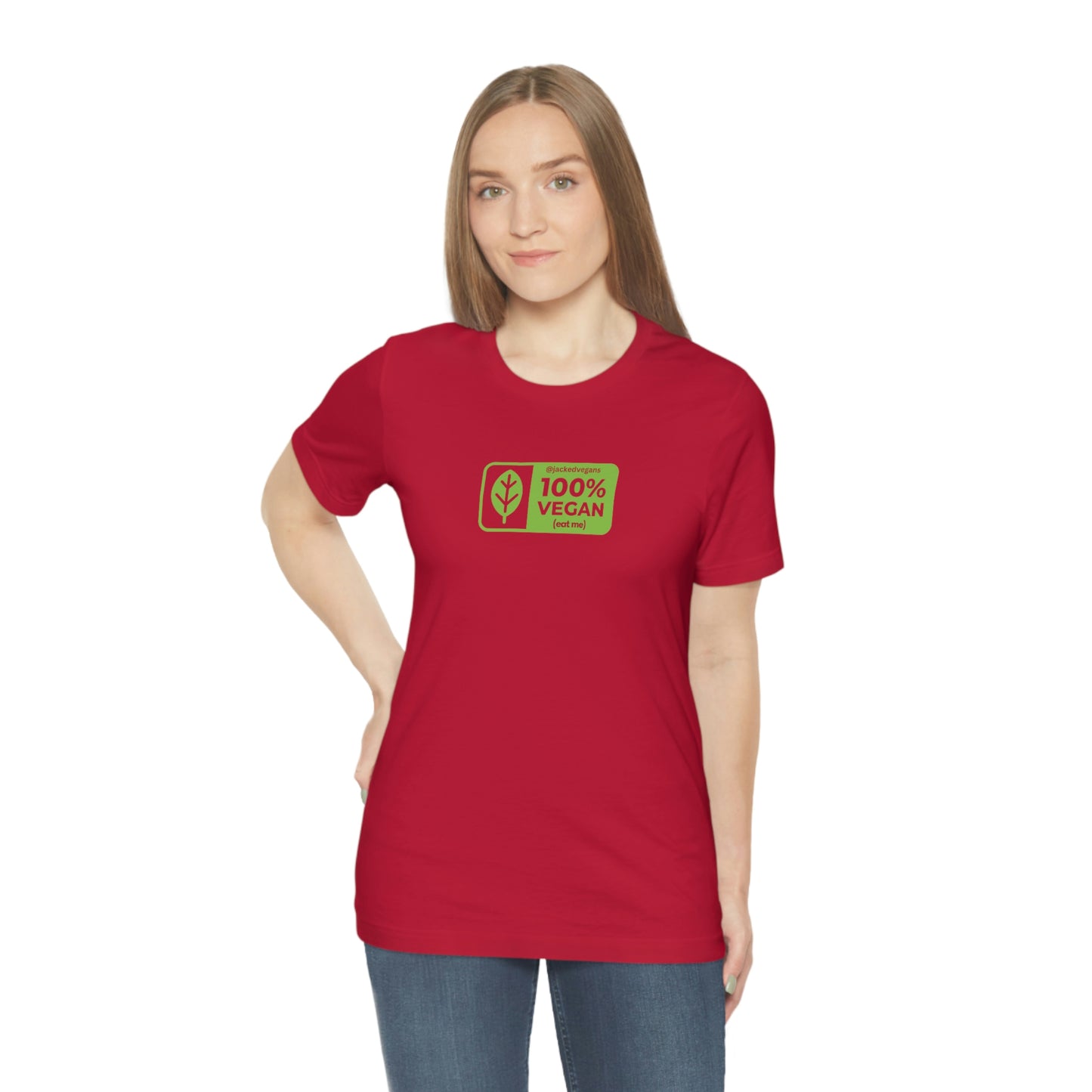 100% Vegan Eat Me Unisex Jersey Short Sleeve Tee