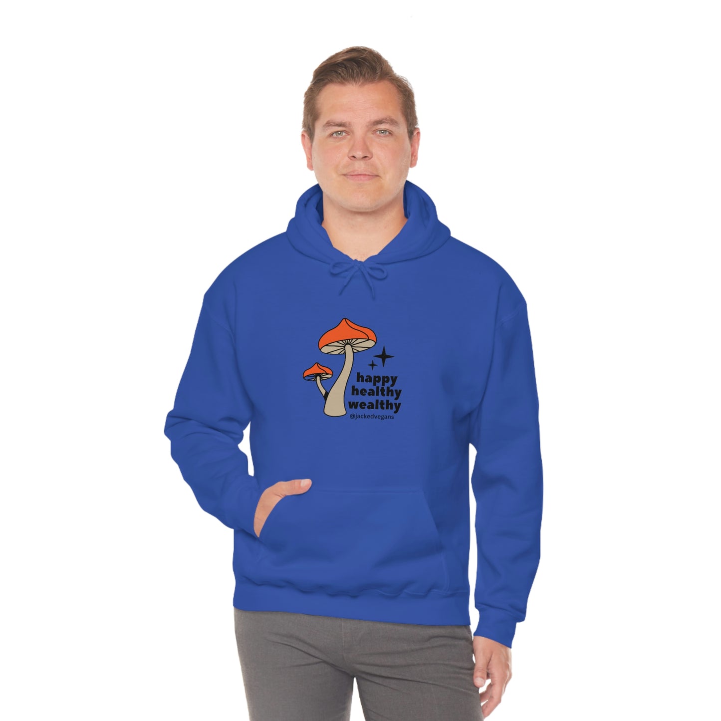Happy Healthy Wealthy Unisex Heavy Blend™ Hoodie