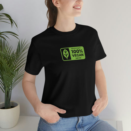 100% Vegan Eat Me Unisex Jersey Short Sleeve Tee