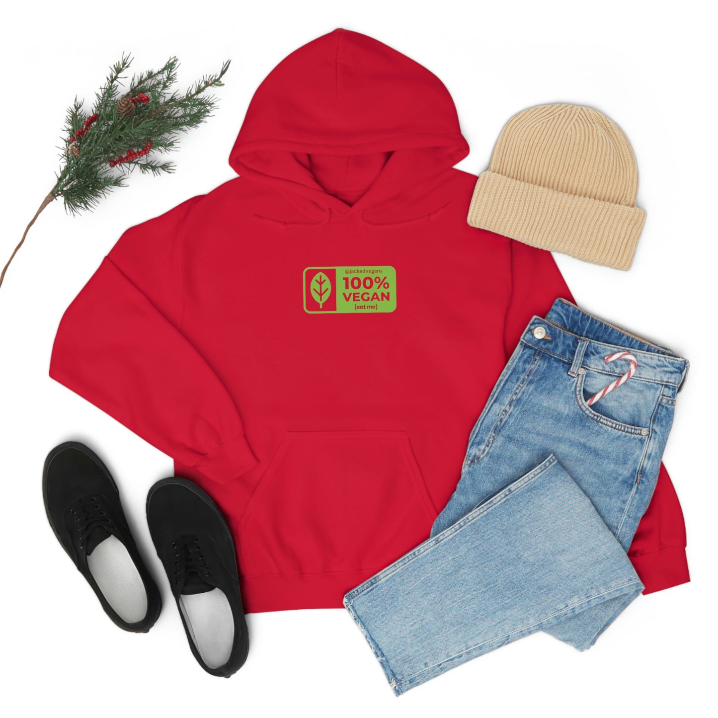 100% Vegan Eat Me Unisex Heavy Blend™ Hoodie