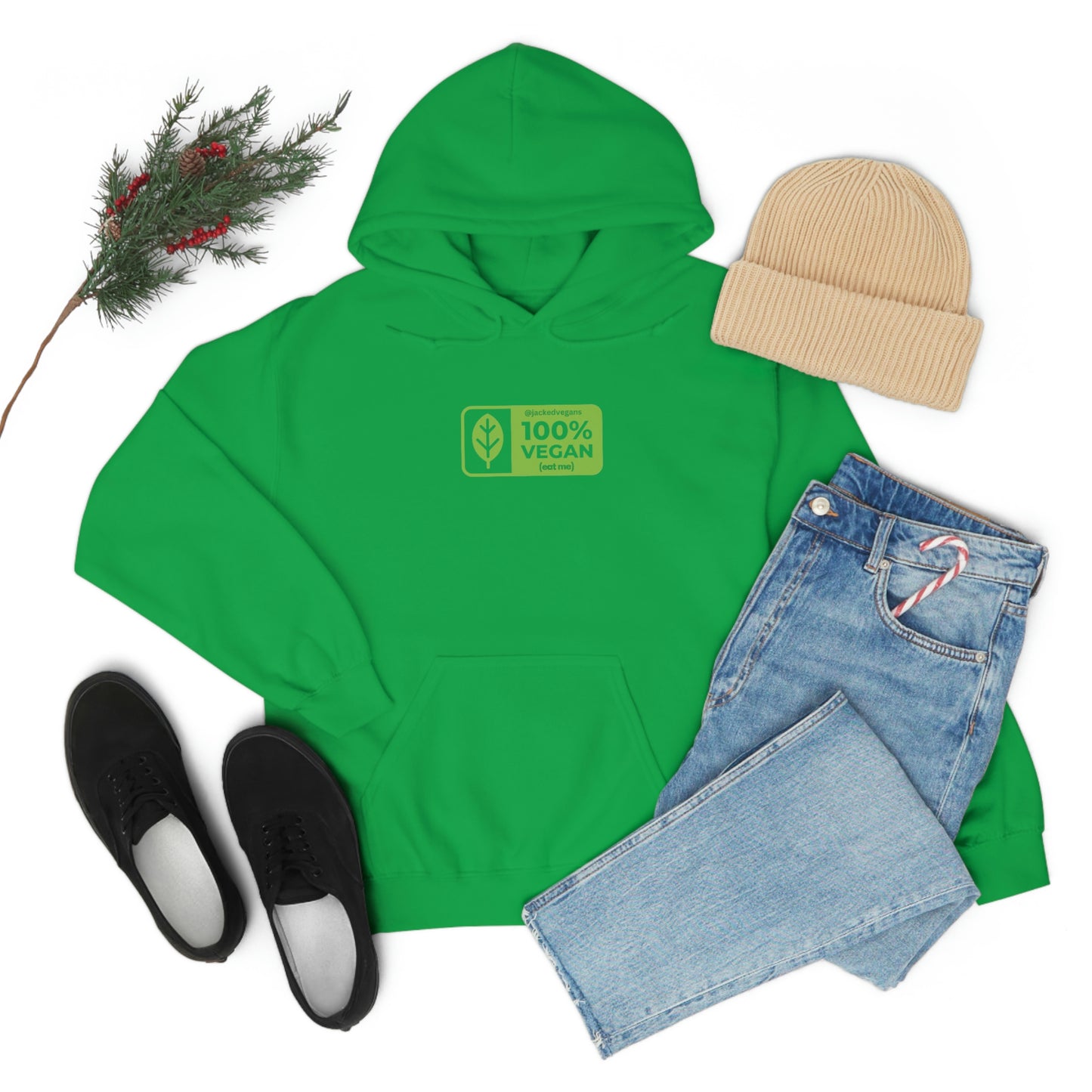 100% Vegan Eat Me Unisex Heavy Blend™ Hoodie