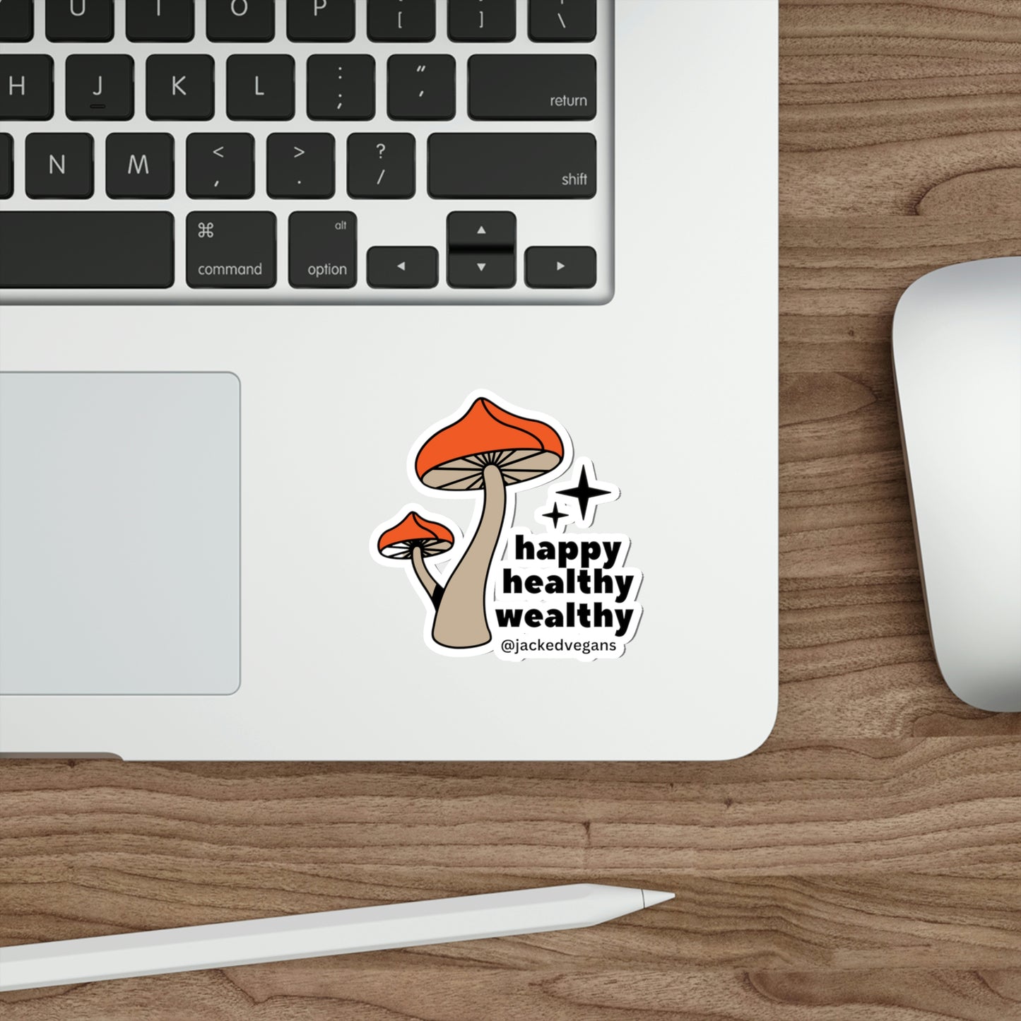 Happy Healthy Wealthy Die-Cut Stickers