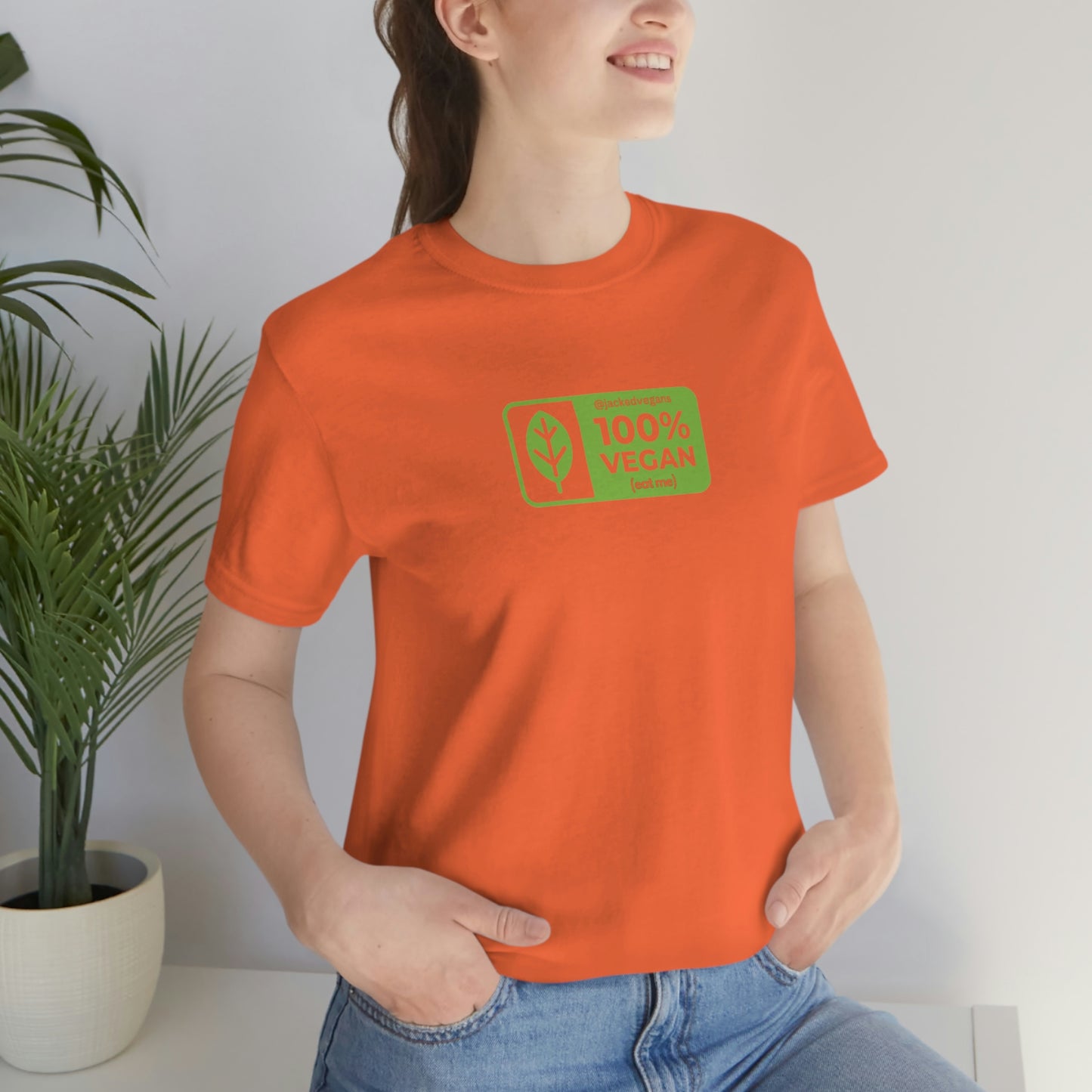 100% Vegan Eat Me Unisex Jersey Short Sleeve Tee