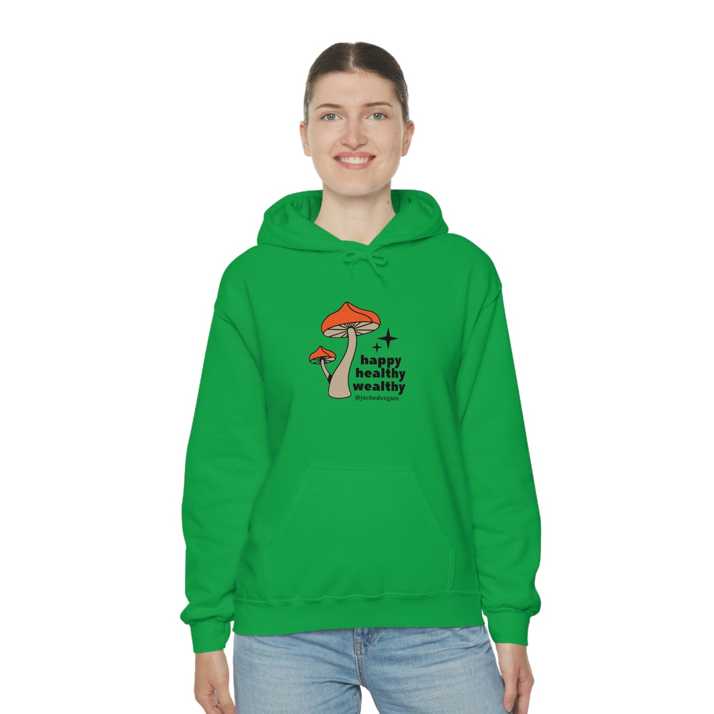 Happy Healthy Wealthy Unisex Heavy Blend™ Hoodie