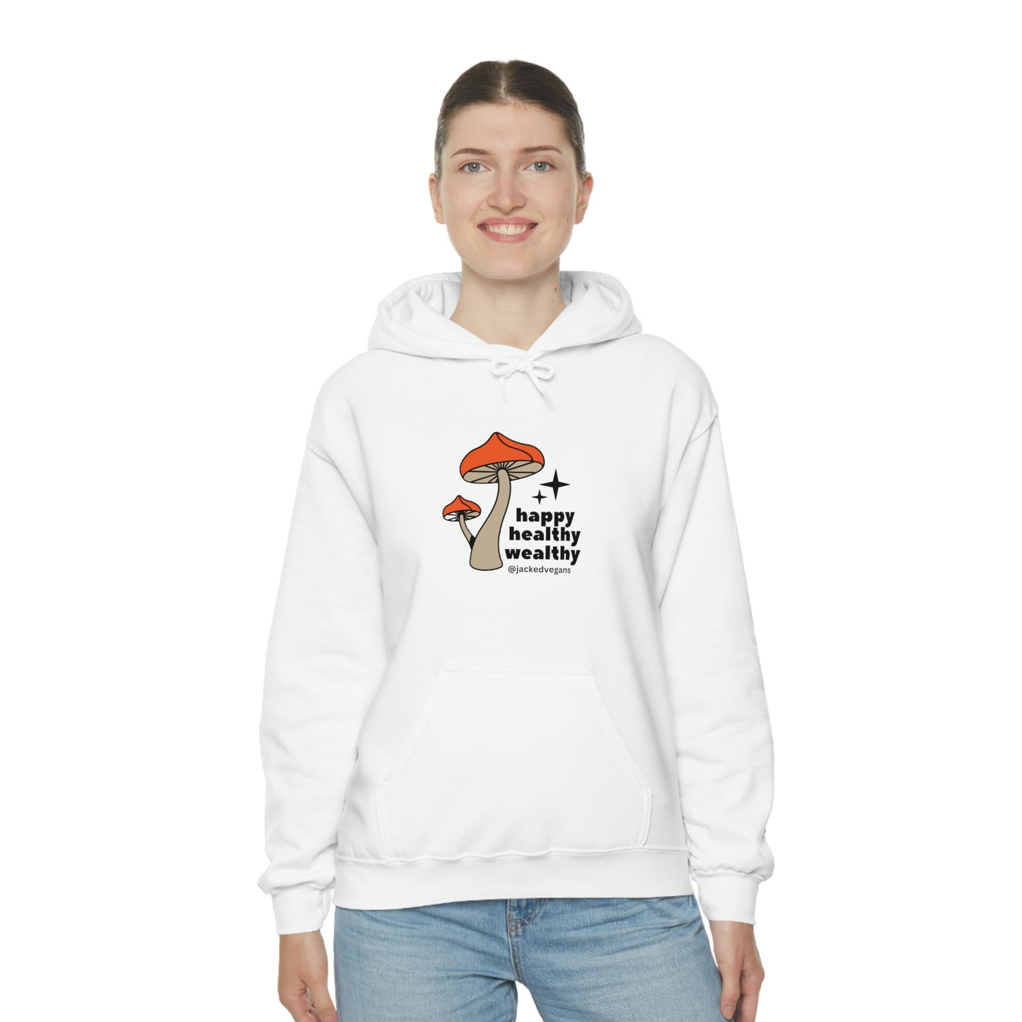 Happy Healthy Wealthy Unisex Heavy Blend™ Hoodie