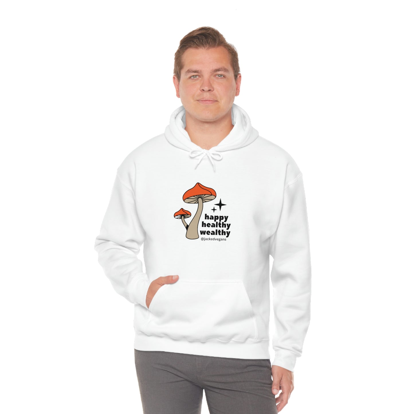 Happy Healthy Wealthy Unisex Heavy Blend™ Hoodie