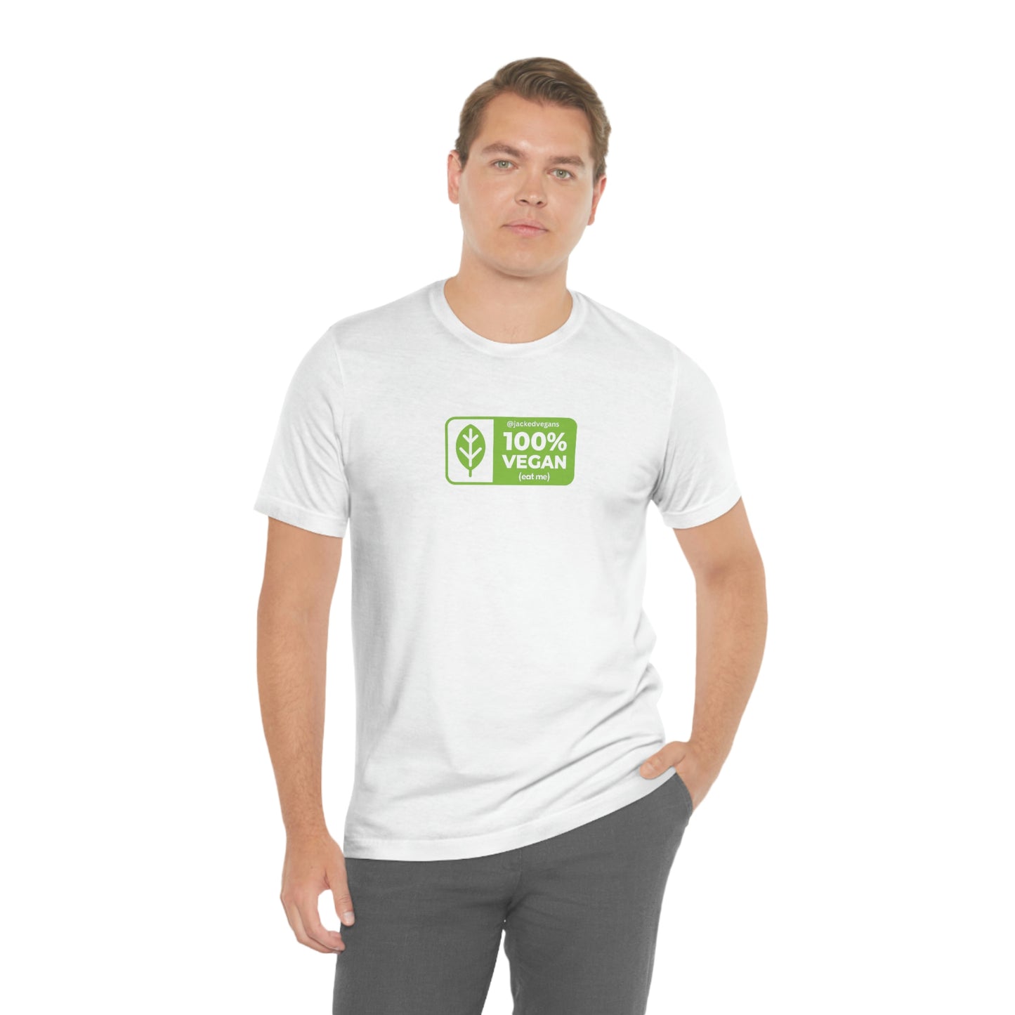 100% Vegan Eat Me Unisex Jersey Short Sleeve Tee