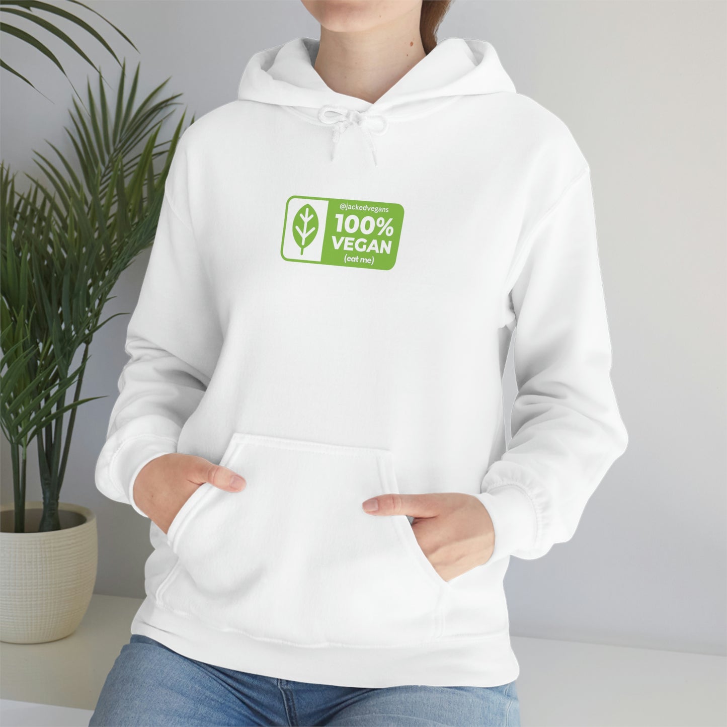 100% Vegan Eat Me Unisex Heavy Blend™ Hoodie