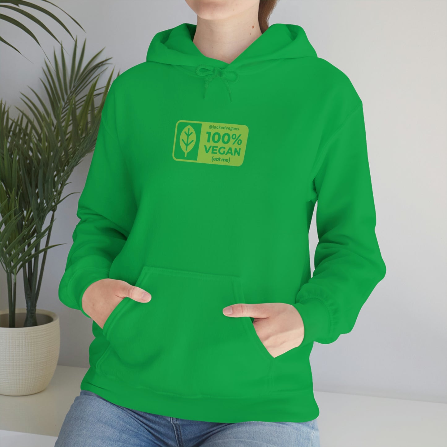 100% Vegan Eat Me Unisex Heavy Blend™ Hoodie