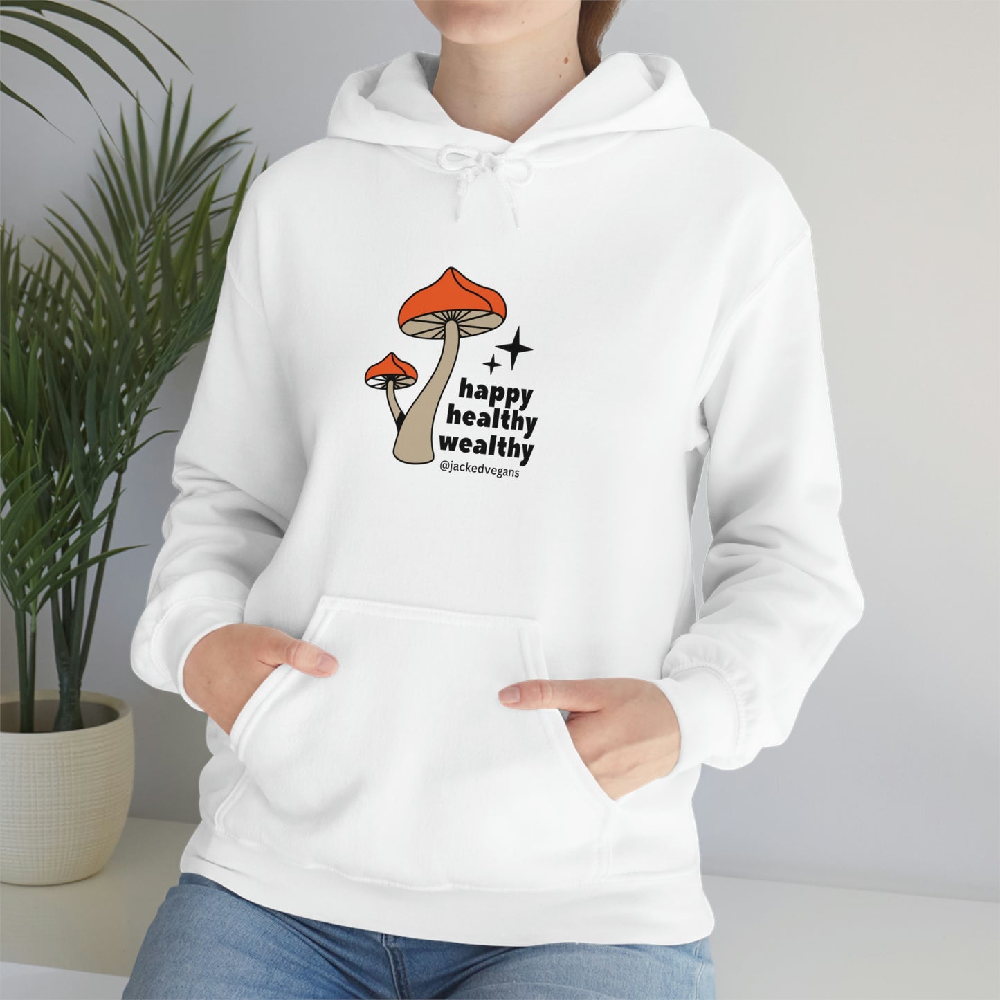 Happy Healthy Wealthy Unisex Heavy Blend™ Hoodie