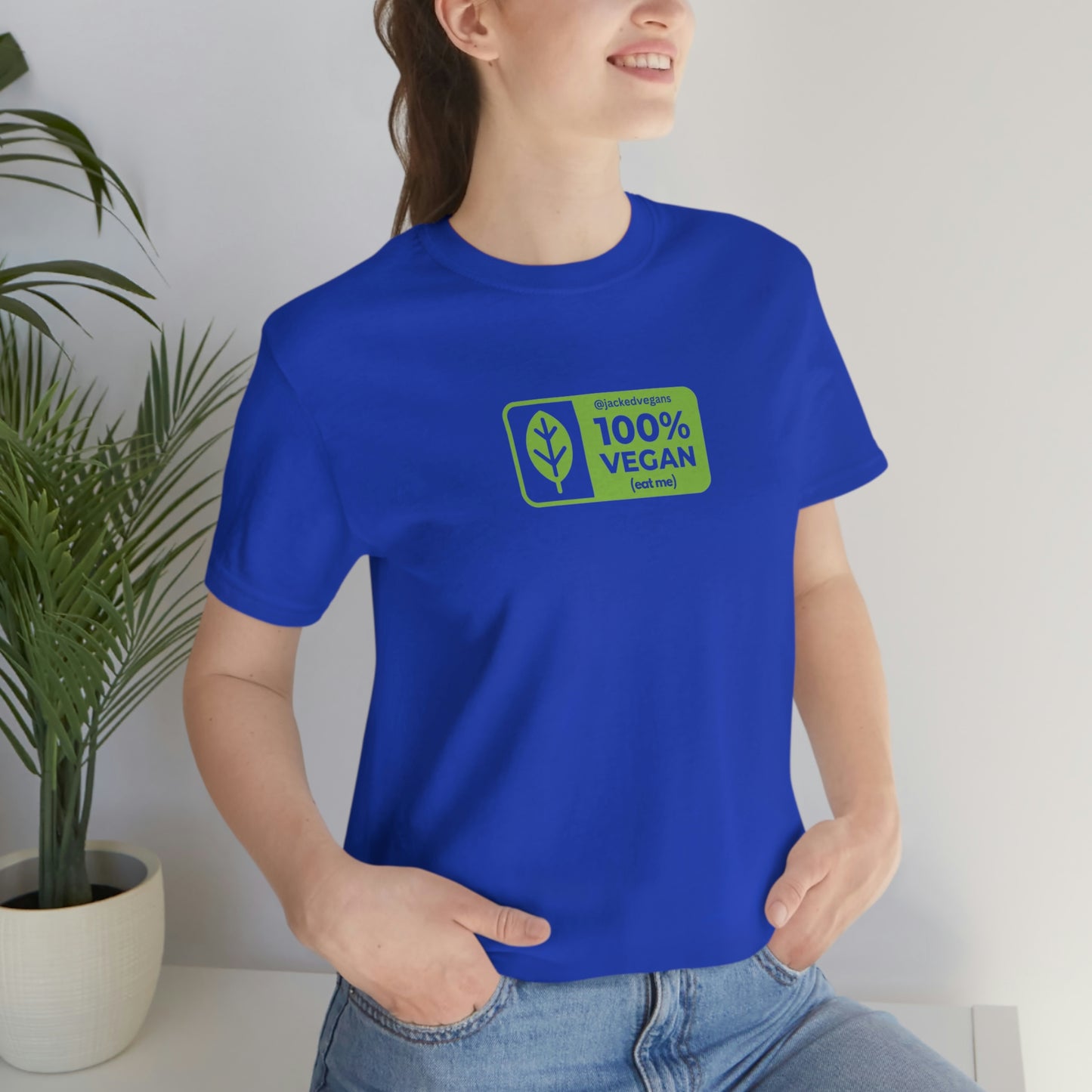 100% Vegan Eat Me Unisex Jersey Short Sleeve Tee