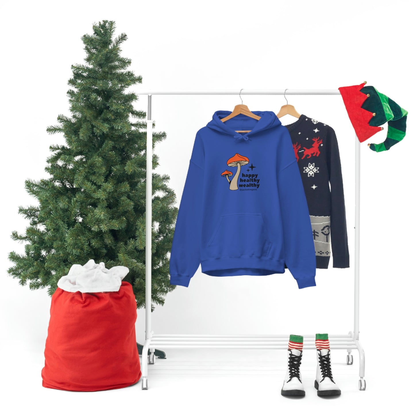 Happy Healthy Wealthy Unisex Heavy Blend™ Hoodie