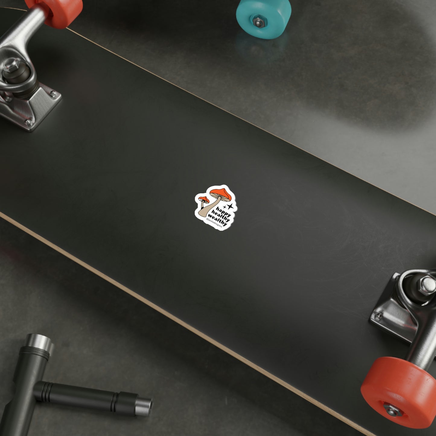 Happy Healthy Wealthy Die-Cut Stickers