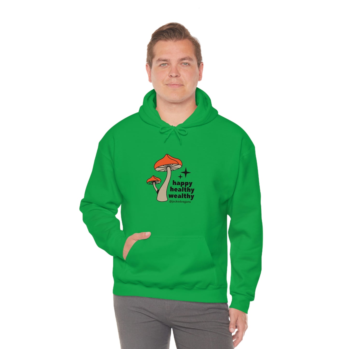Happy Healthy Wealthy Unisex Heavy Blend™ Hoodie