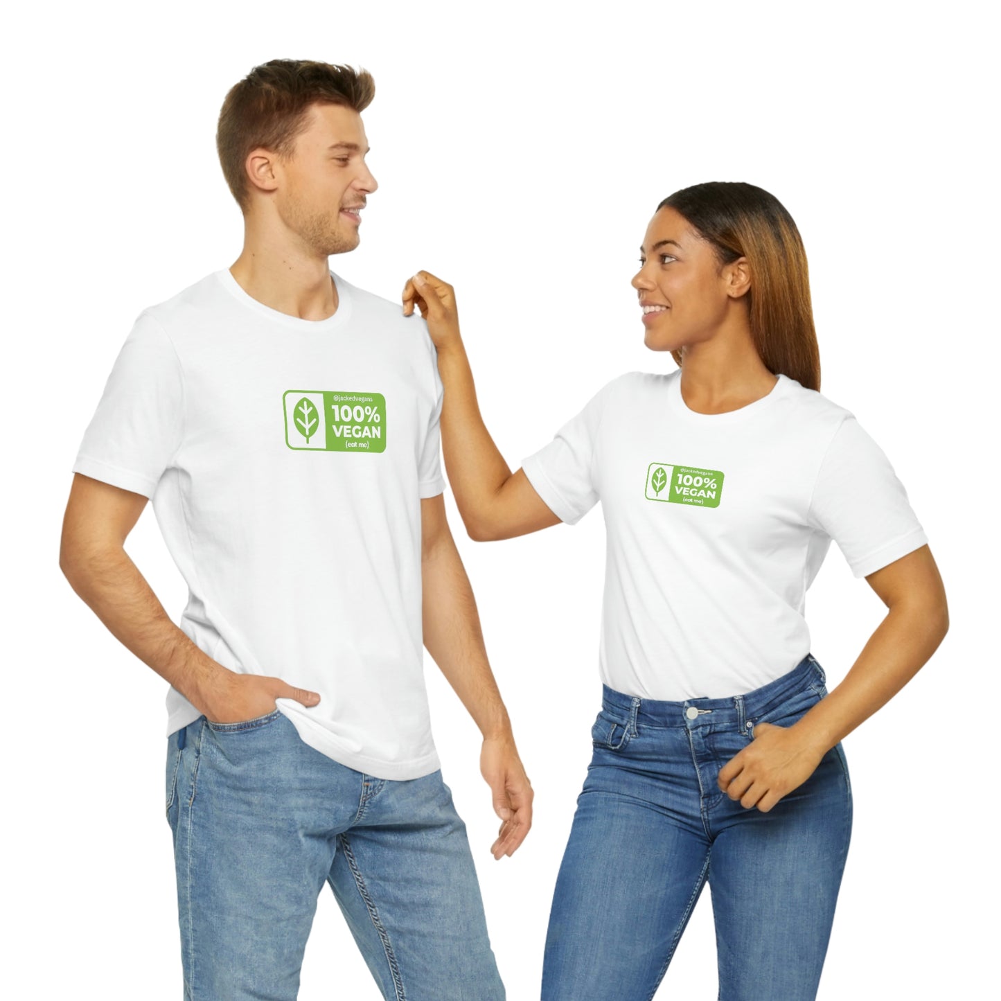 100% Vegan Eat Me Unisex Jersey Short Sleeve Tee