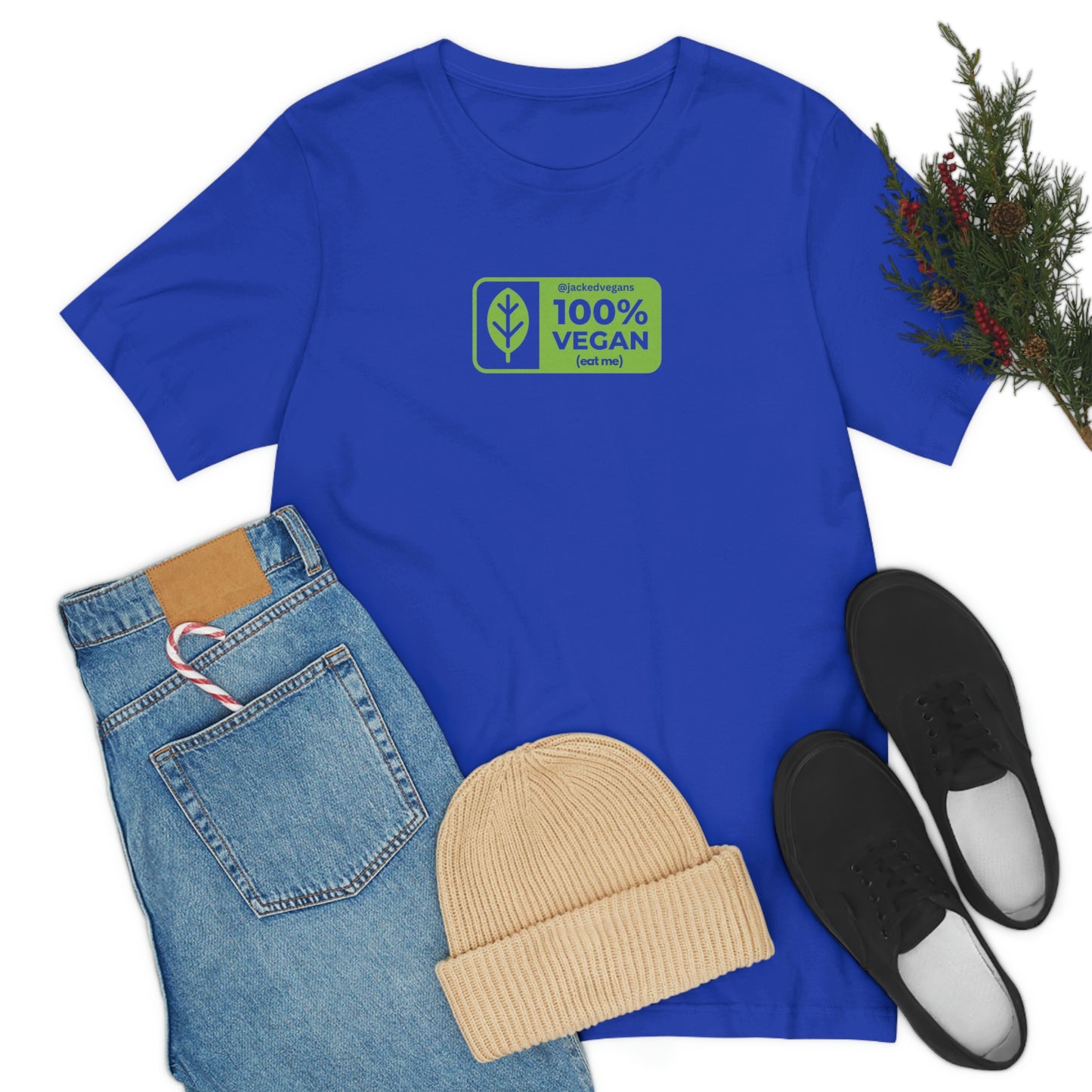 100% Vegan Eat Me Unisex Jersey Short Sleeve Tee