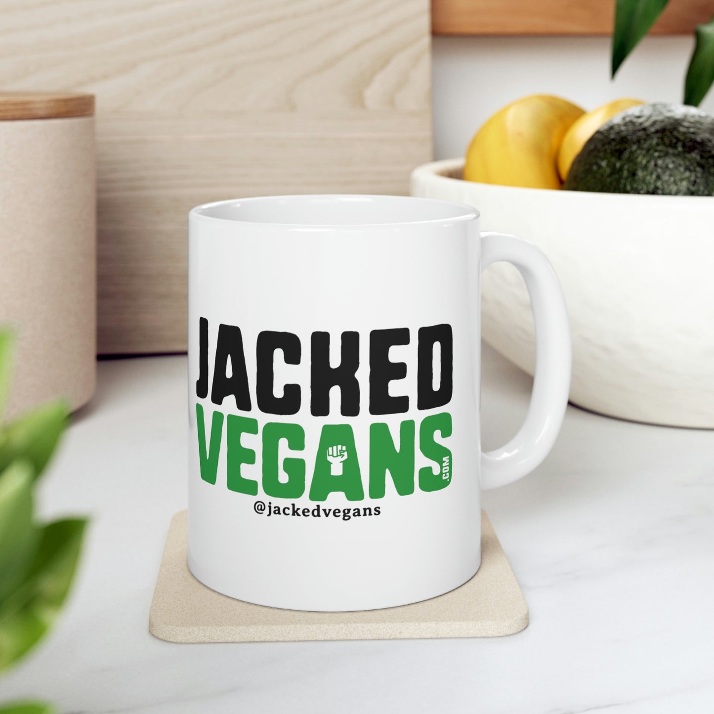 Jacked Vegans Ceramic Mug 11oz