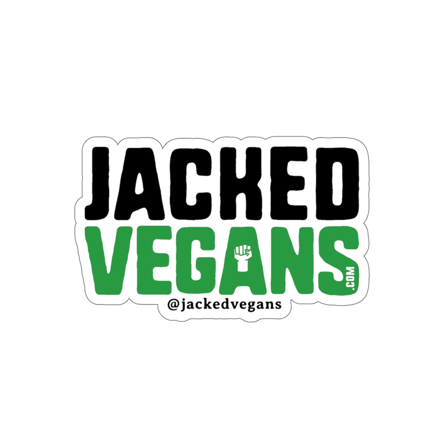 Jacked Vegans Die-Cut Stickers