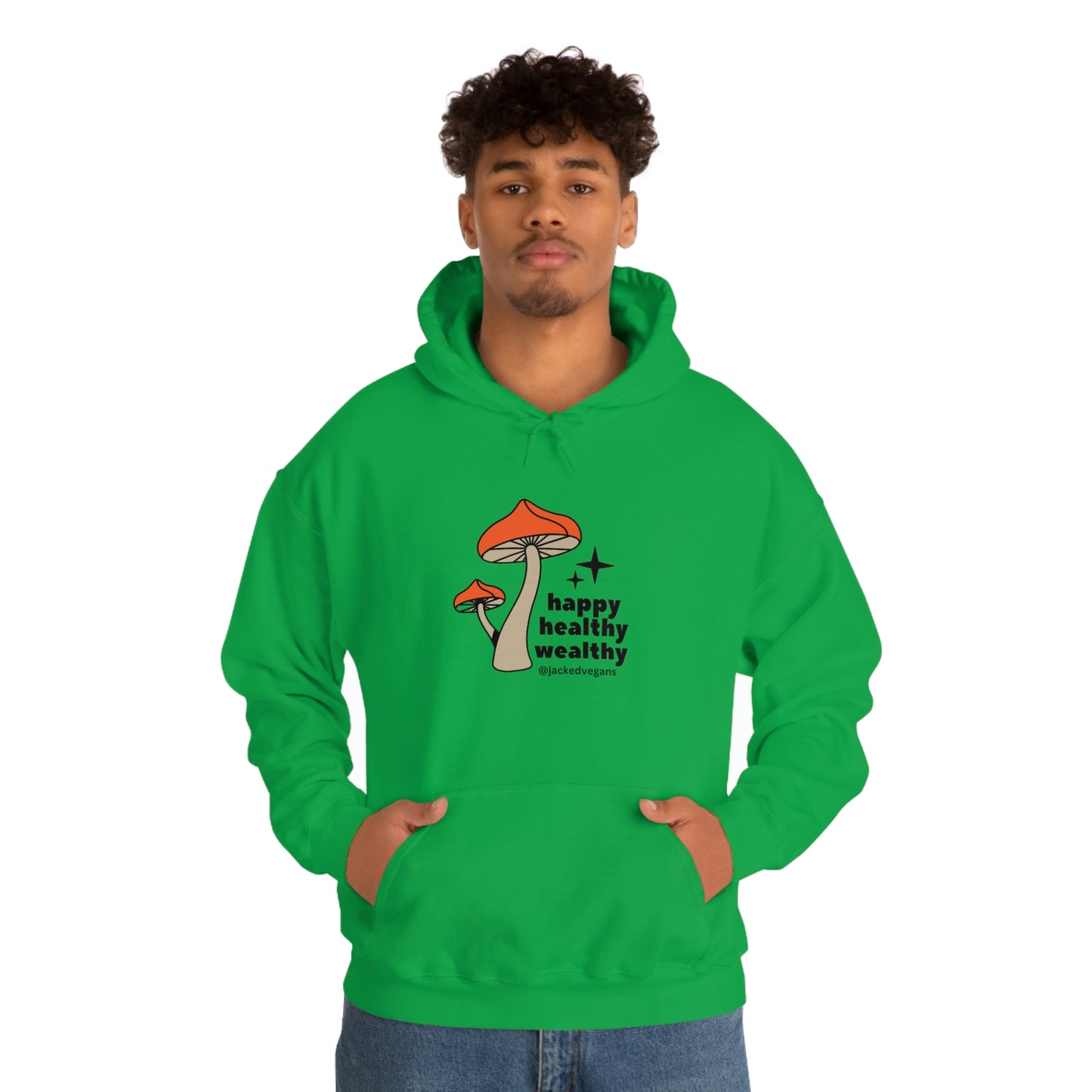 Happy Healthy Wealthy Unisex Heavy Blend™ Hoodie