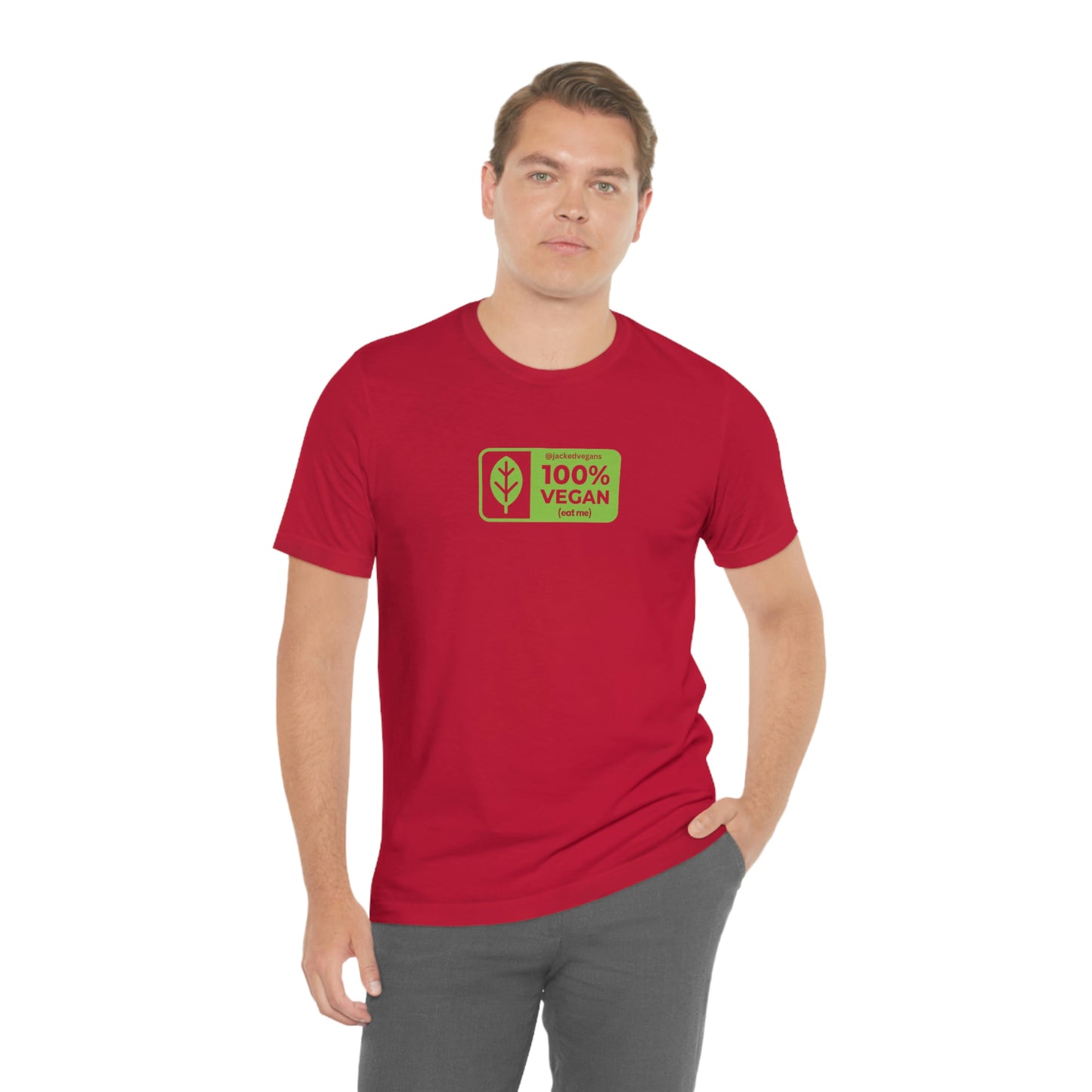 100% Vegan Eat Me Unisex Jersey Short Sleeve Tee