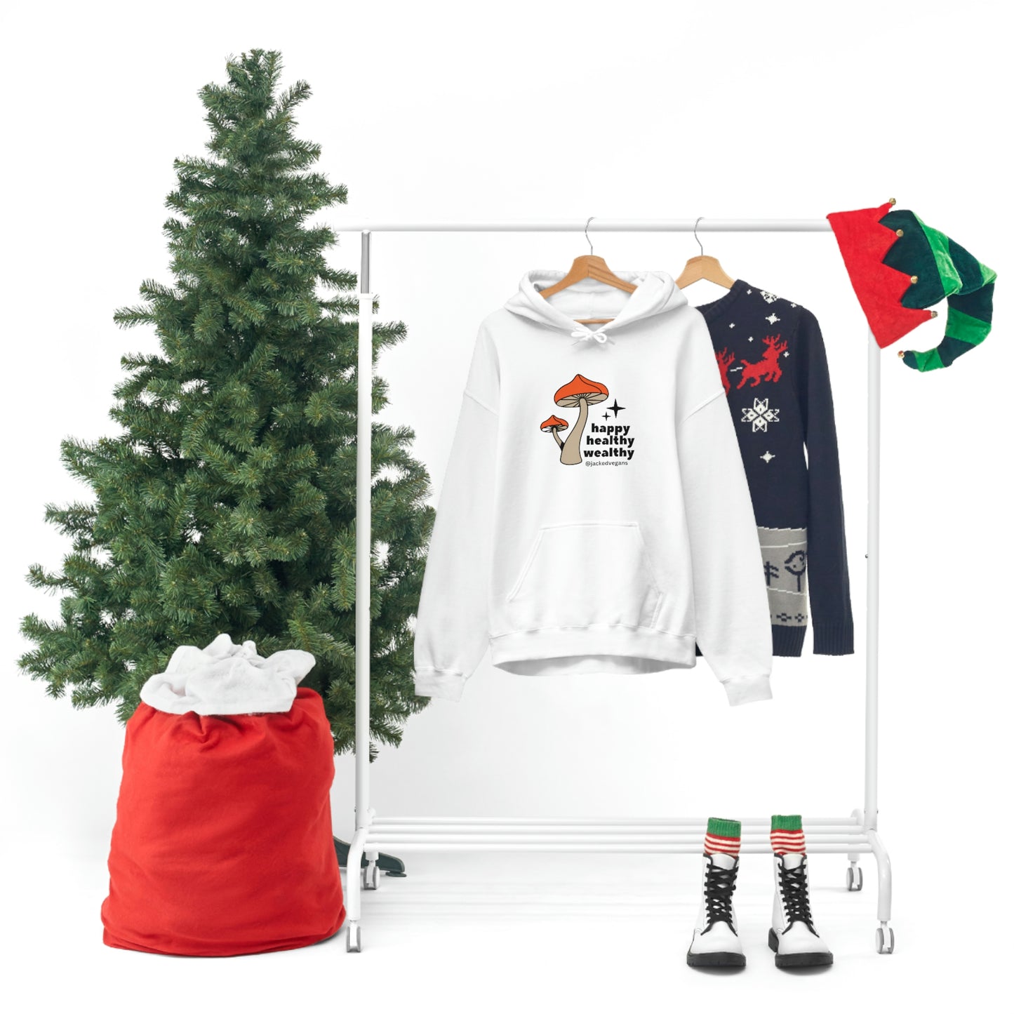 Happy Healthy Wealthy Unisex Heavy Blend™ Hoodie