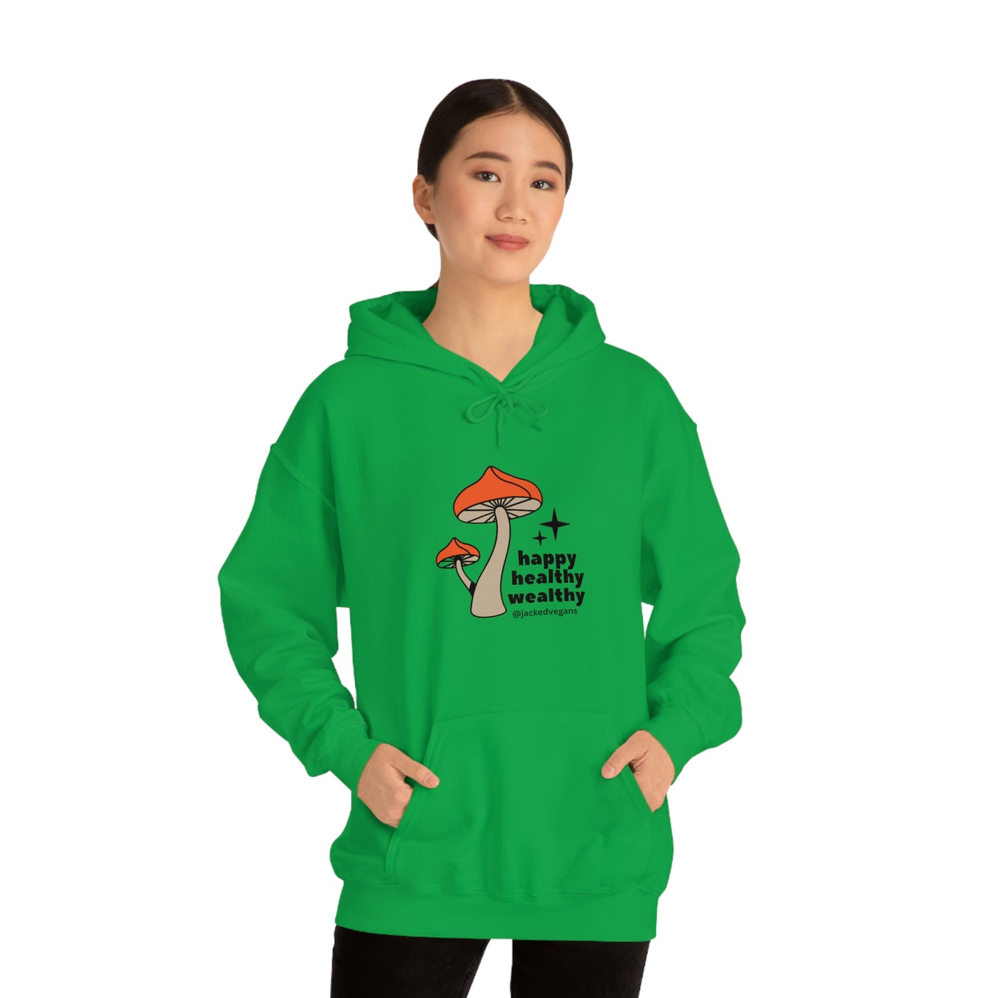 Happy Healthy Wealthy Unisex Heavy Blend™ Hoodie